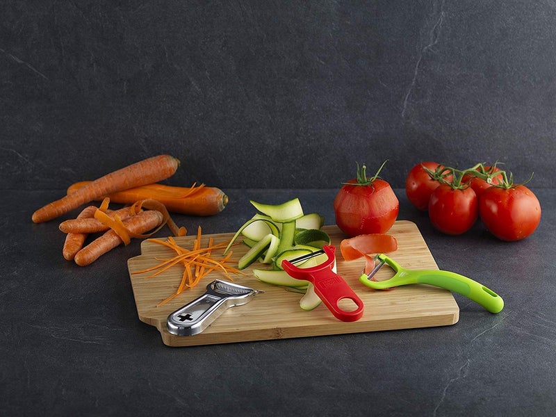 Kuhn Rikon Serrated Piranha â€œYâ€ Peeler 6.25â€ Red - Image 2